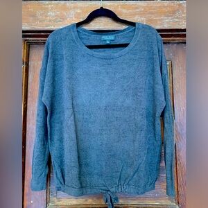 Rock Bottom Price Barefoot Dreams Charcoal Grey Pullover Drawstring Waist Size M